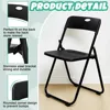 20 Pcs Plastic Folding Chair Steel Folding Dining Chairs Folding Chairs Bulk Fold up Event Chair Portable Commercial Chair 6