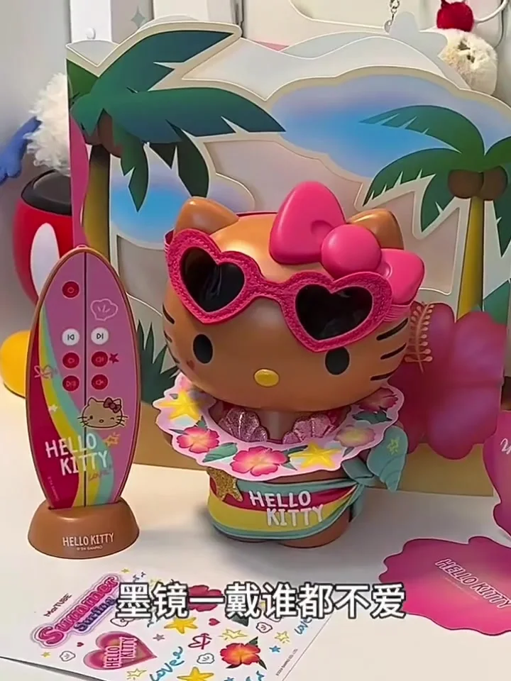 New Sanrio Hello Kitty Bluetooth Speaker Summer Surfing Series