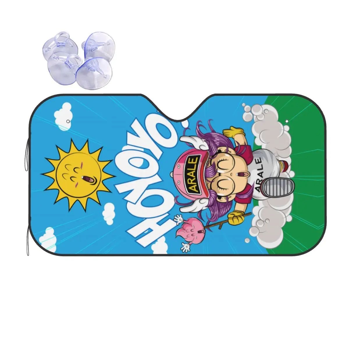 

Dr.Slump Arale Kawaii складной солнцезащитный козырек для лобового стекла 76x140 см Dr Slump Симпатичные Мультяшные автомобильные солнцезащитные жалюзи из алюминиевой фольги
