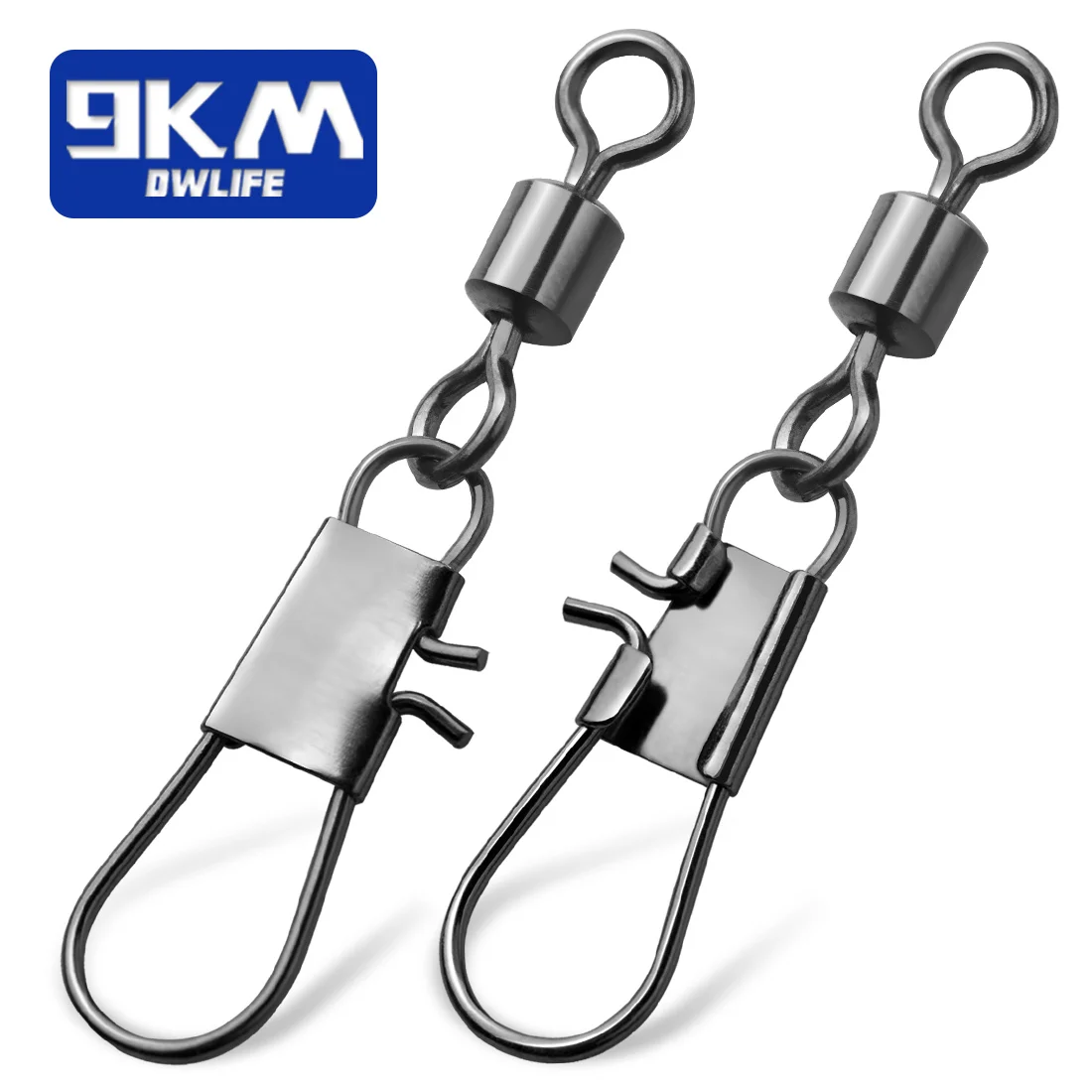 Generic Fishing Pin Connector Barrel Swivels With Interlock Snap