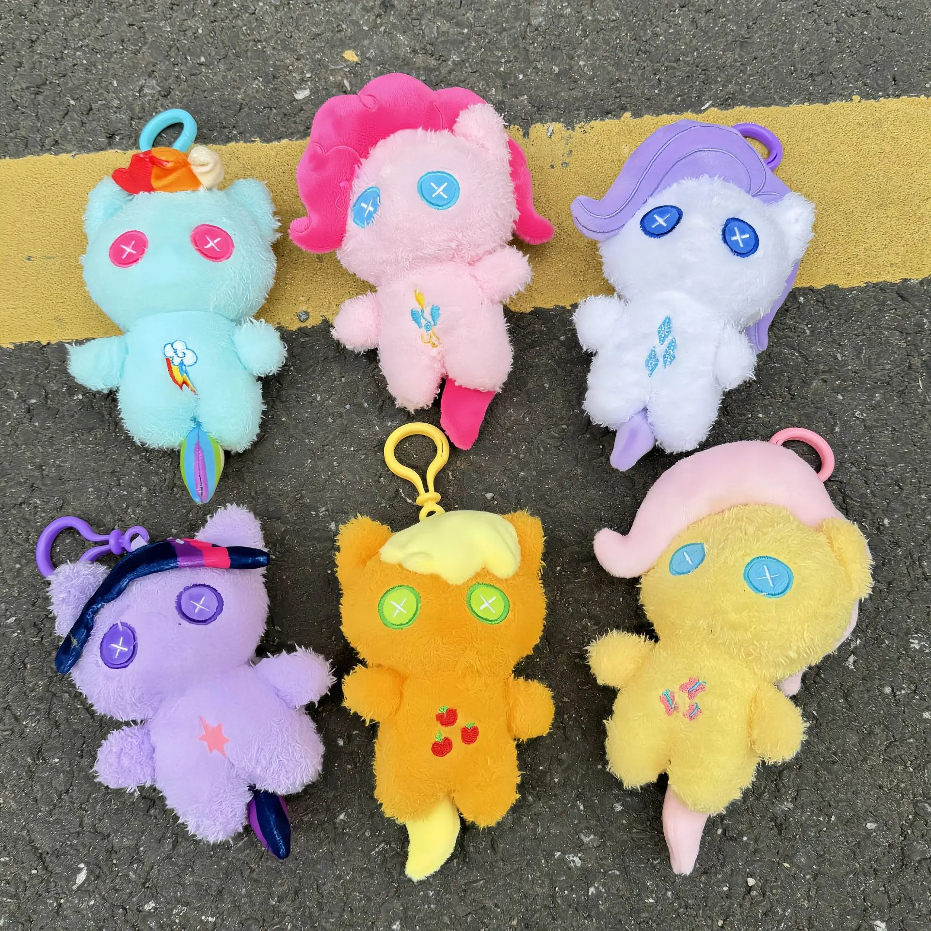 Kawaii My Little Pony Plush Backpack Pendant Keychain Decoration