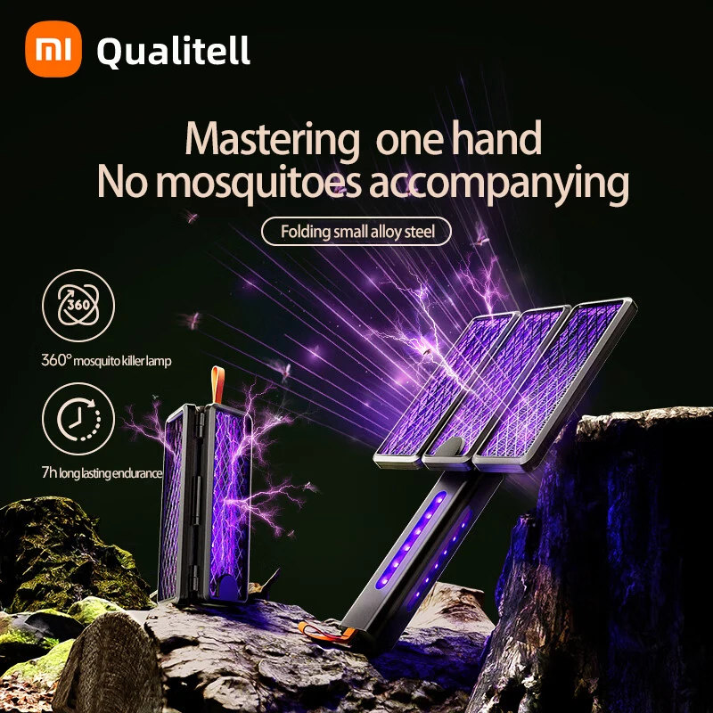 Mosquito Killer Lamp Mosquito Lamp Xiaomi Qualitell Folding Electric Mosquito Killer Portable Rechargeable With Purple Light Mini Exterminator Anti-mosquito Device