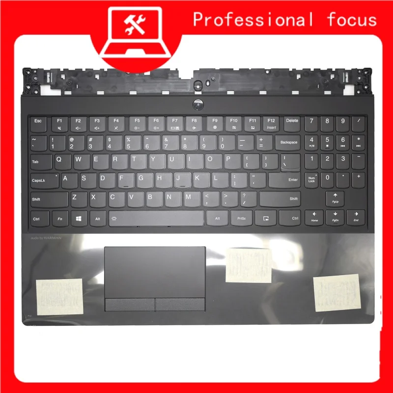 

5CB0U42735 New Palmrest Keyboard Cover Upper Case With Touchpad For Legion Y540-15IRH 81SX Y540-15 RH-PG0 81SY USA.