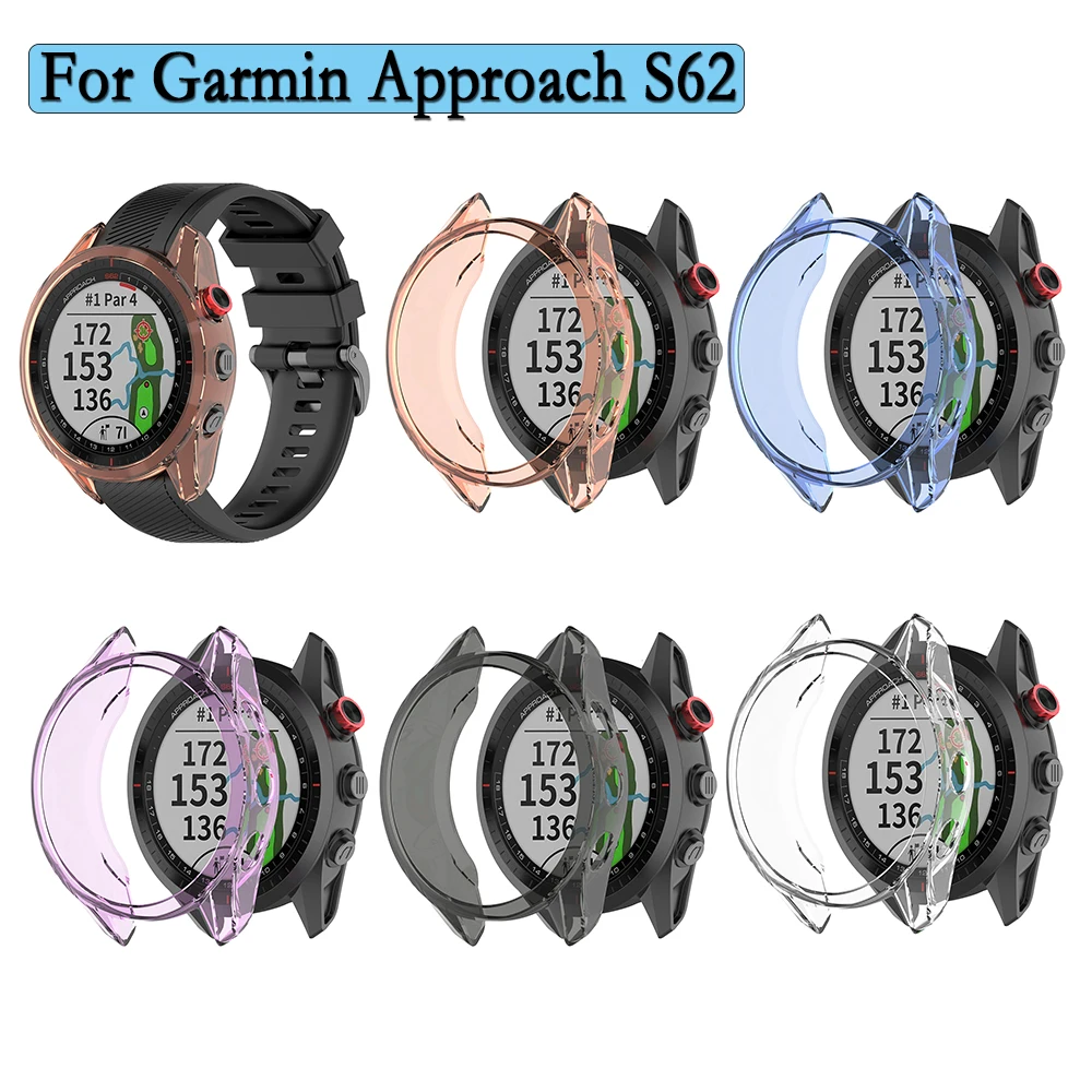 

TPU Half-Pack Protective Case For Garmin Approach S62 Watch Protection High-Quality Durable Anti-Fall Frame Shell Accessories