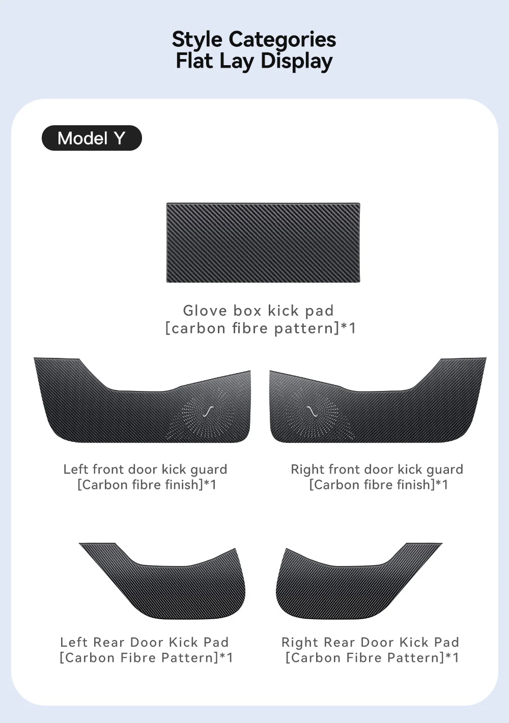 Car Door Anti-Kick Pad For Tesla Model 3 Y Juniper Highland Sticker Trim Kit Sid