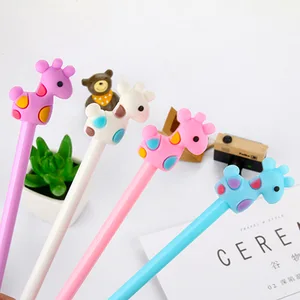 Cartoon creative color deer neutral pen animal black water-based pen student office signature pen