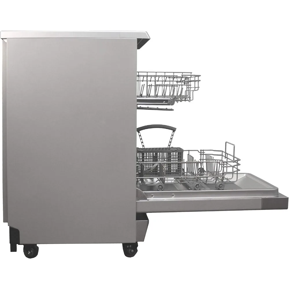 SD-9263SSA 18&Prime; Wide Portable Stainless Steel Dishwasher with ENERGY STAR, 6 Wash Programs, 8 Place Settings