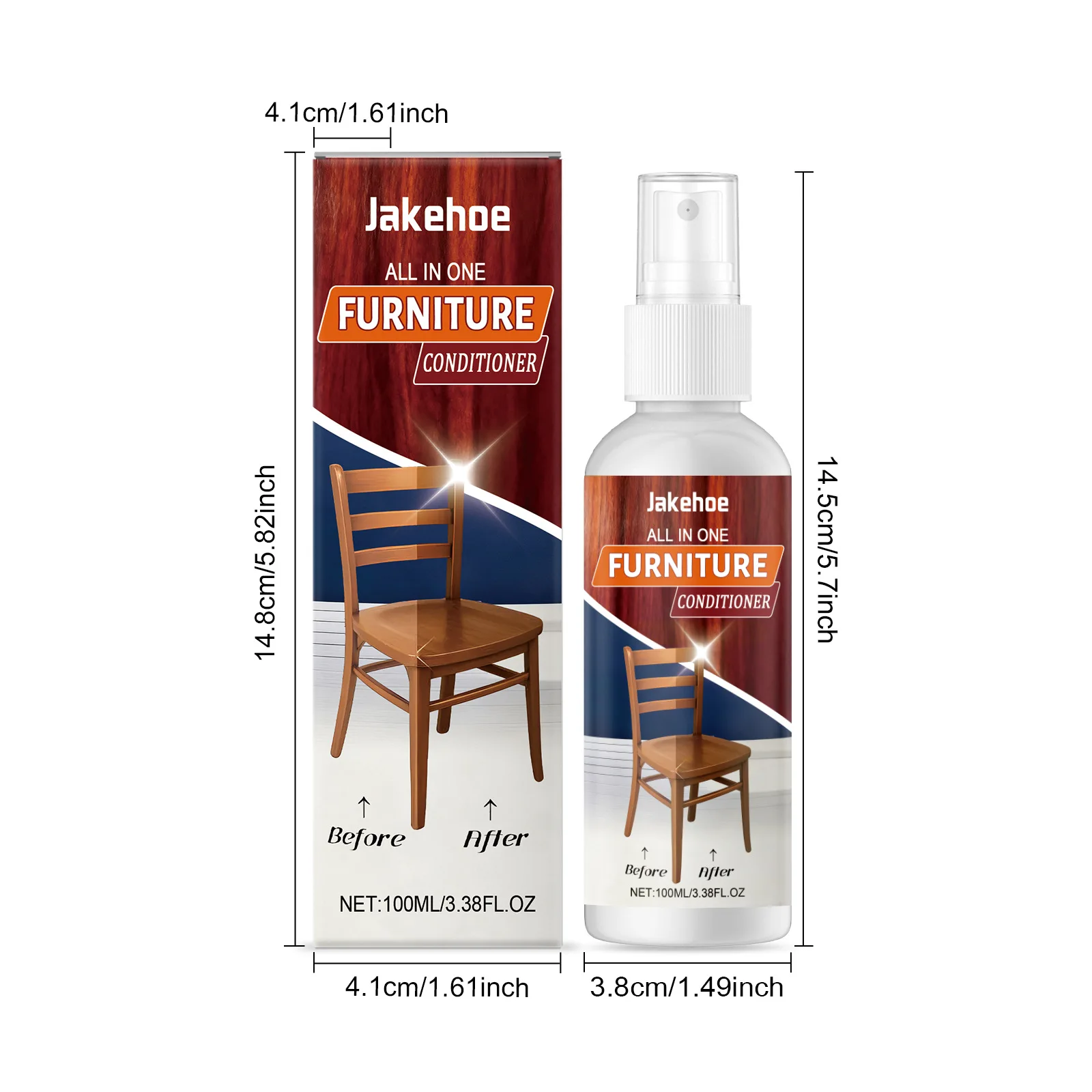 Furniture Polish Restores Shine Covers Scratches & Dents 100ml Long-Lasting Protection Shiner for All Types of Wooden Items