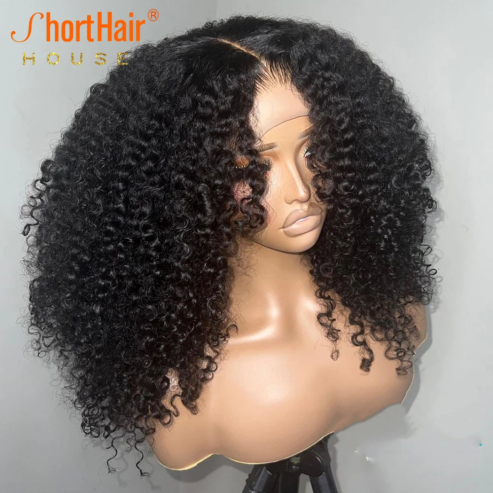 Parrucca Frontale In Pizzo Con Ricci Ondulati 13x4, Capelli Umani - Foto 5