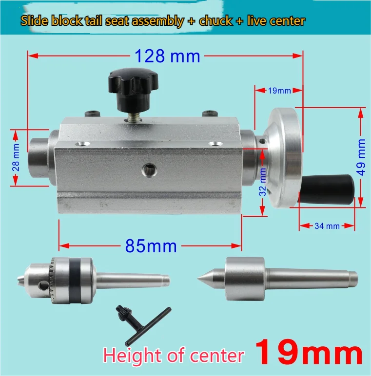 

Customized Miniature Buddha Bead Machine Telescopic Tail Top Holder Small Woodworking Lathe Rotary Live Top Round Tip Plum Bloss