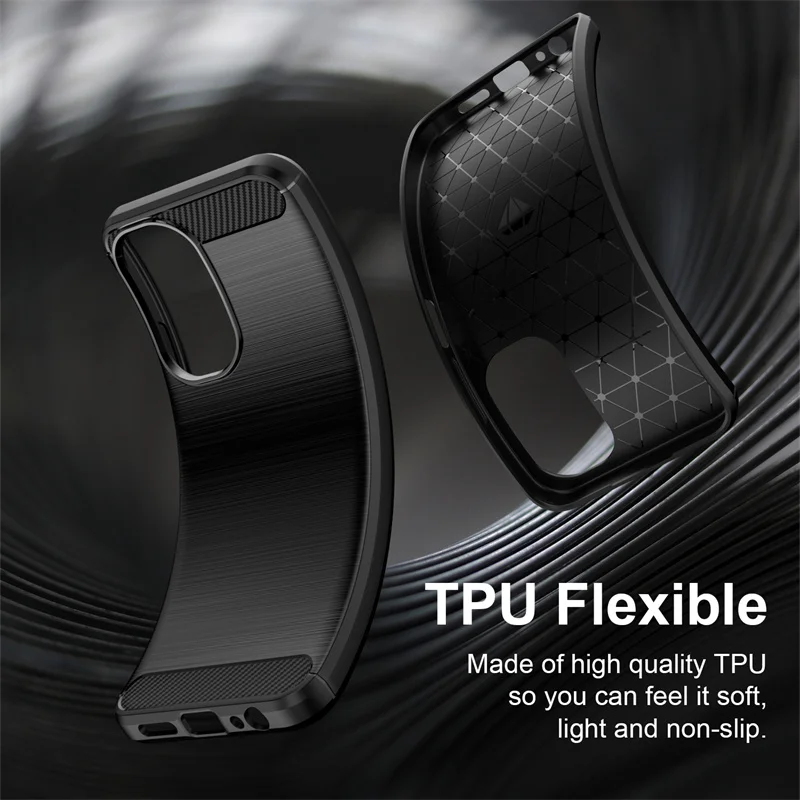 Durable Non-Slip Flexible TPU Shockproof Protective Phone Case