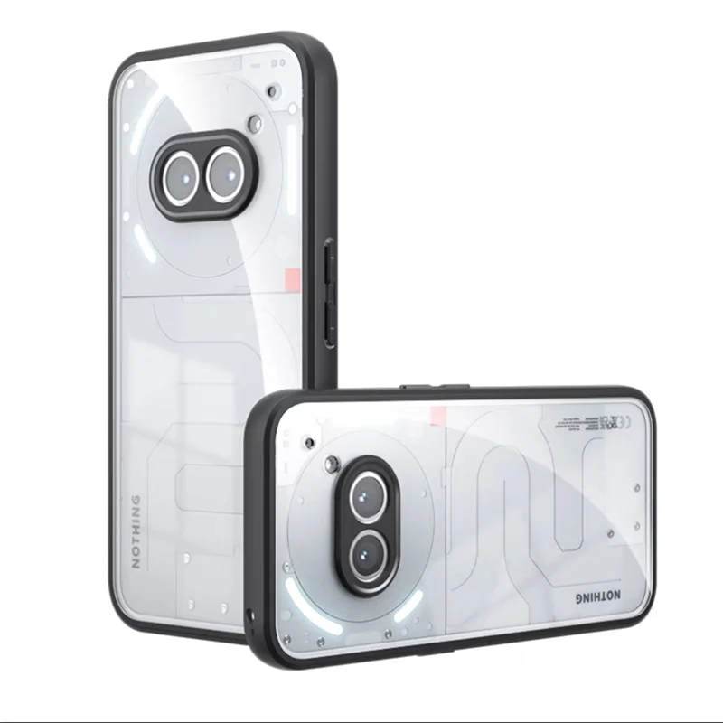 아무것도 전화 2a 커버에 대한 명확한 케이스 아무것도 전화 2a Fundas 하드 PC 카메라 보호기 충격 방지 백 케이스 아무것도 전화 2a