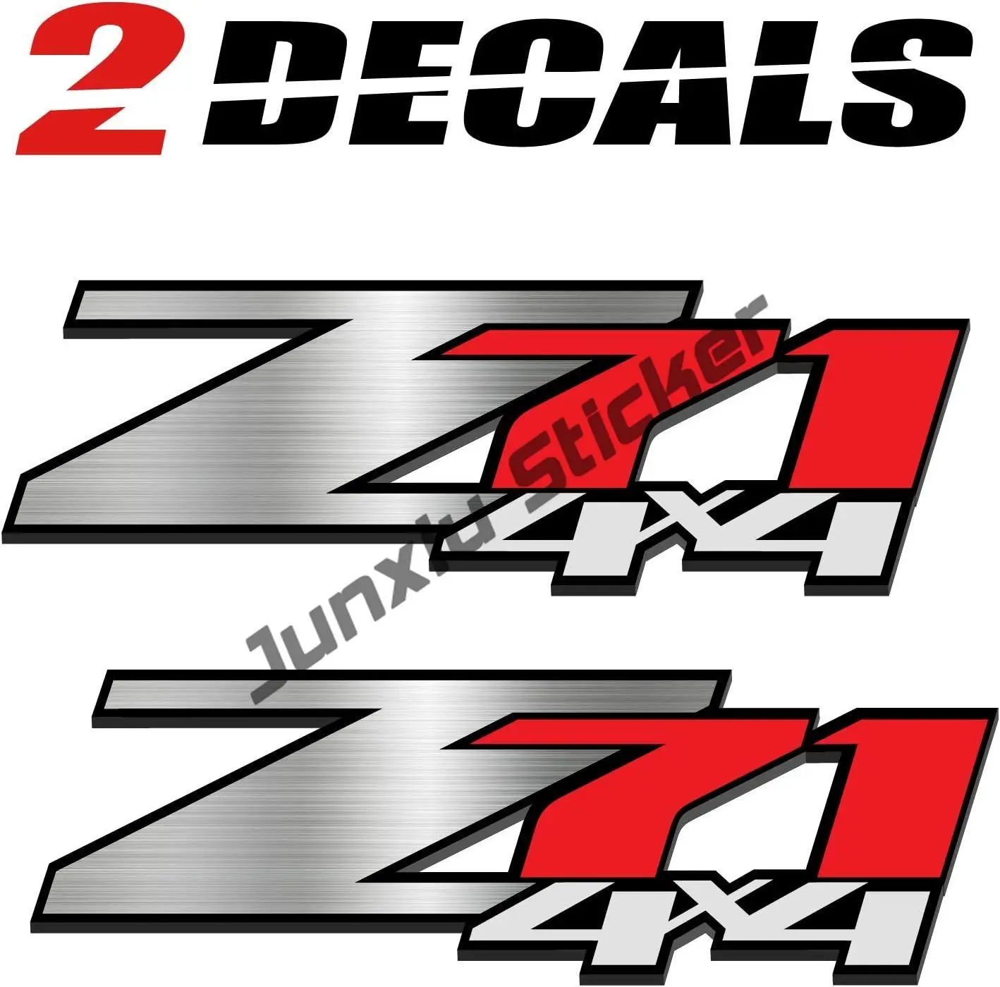 Juego de 2 calcomanías de camuflaje Realtree Z71 4x4, pegatina de calavera  de ciervo, contorno gris claro, gris oscuro, rojo, 4x4, pegatinas  todoterreno con montaña - AliExpress, image size:1418x1400