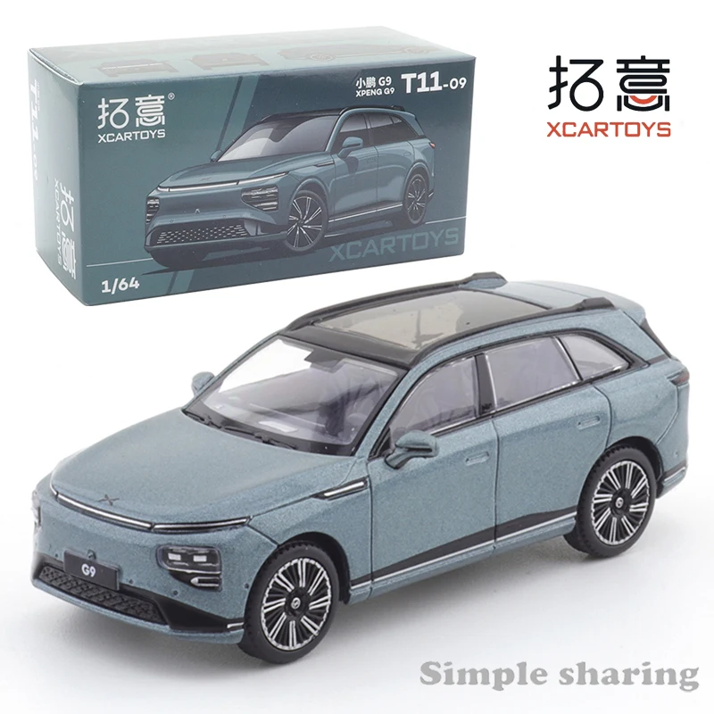 

XCARTOYS 1/64 Миниатюрная модель автомобиля из литого под давлением, игрушка Xiaopeng G9 Interstellar, зеленая, для детей, рождественский подарок, игрушки для мальчиков