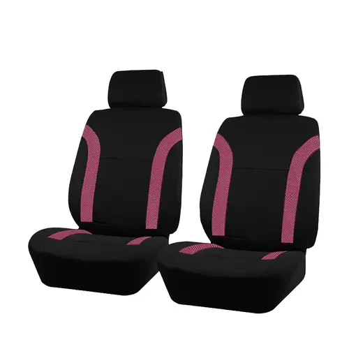 AUTO PLUS Sports Universal Polyester Car Seat Cover Set Fit Most Car Plain Fabric Bicolor Stylish Car Accessories Seat Protector - Image 31