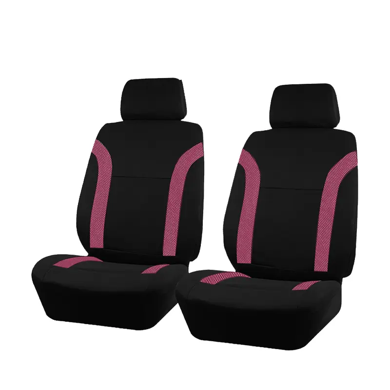 AUTO PLUS Sports Universal Polyester Car Seat Cover Set Fit Most Car Plain Fabric Bicolor Stylish Car Accessories Seat Protector - Image 31