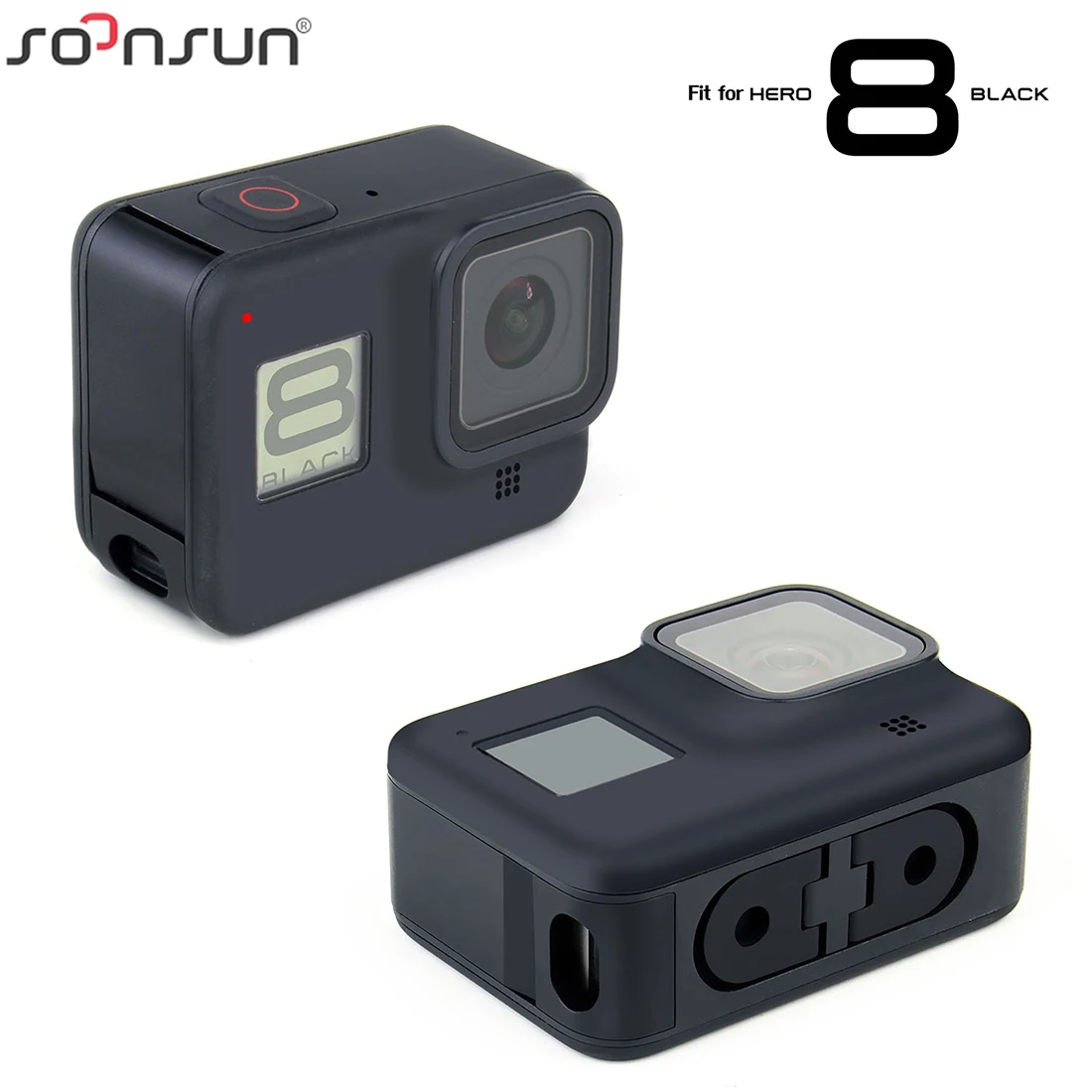 SOONSUN Aluminum Side Cover for GoPro Hero 8 Black Replacement Battery Side Door for Go Pro 8 Camera Gopro 8 Accessories