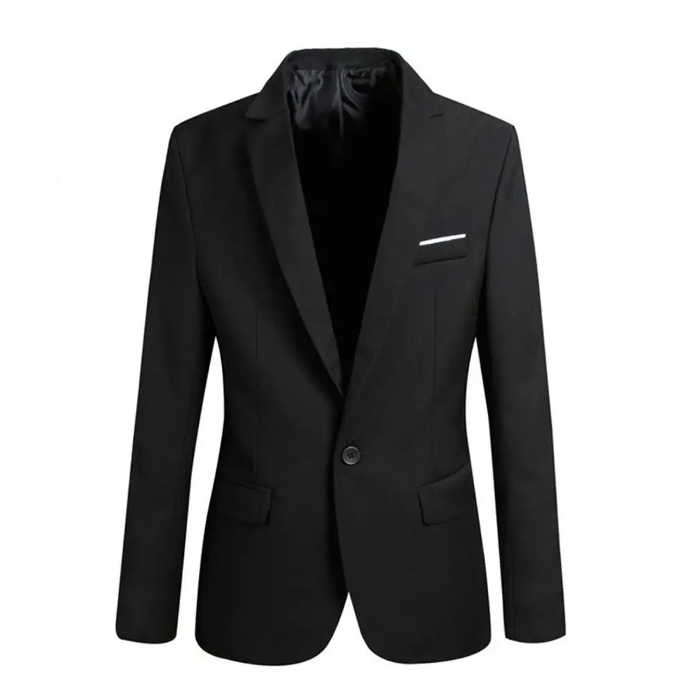 2024 Uomo Business Blazer Singolo Bottone Risvolto Giacca Giacca Bella Tendenza Slim Blazer Casual Ufficio Uomo Blazer Abito Da Sposa Cappotto