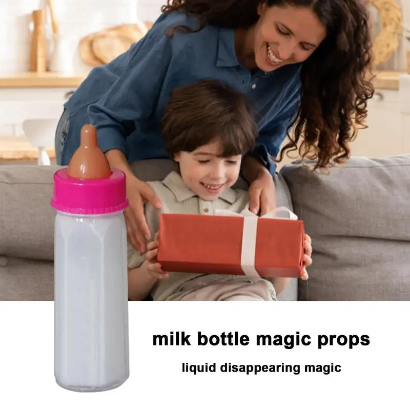 Mini Magic Milk Bottle Liquid Disappearing Milk Accessories Baby Reborn Dolls Feeding Bottle Toy Child Gift Strange Magics Prop