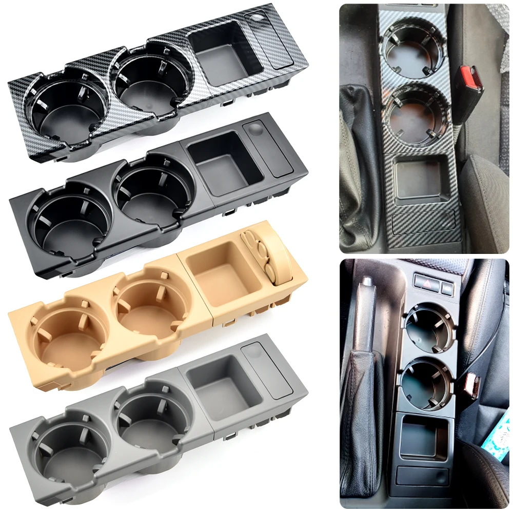 For 1999-2006 Bmw E46 3 Series Dual Hole Car Front Center Console Storage  Tray Box Coin + Cup Drink Holders 51168217957 - Drinks Holders - AliExpress