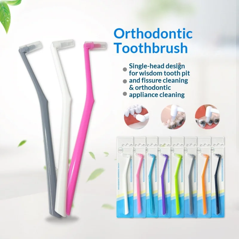 Compact Interdental Brush with Soft Bristles