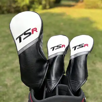 TSR Golf Club Head Cover For Fairway Driver Hybrids Leather Waterproof Limited Golf Accessories 1