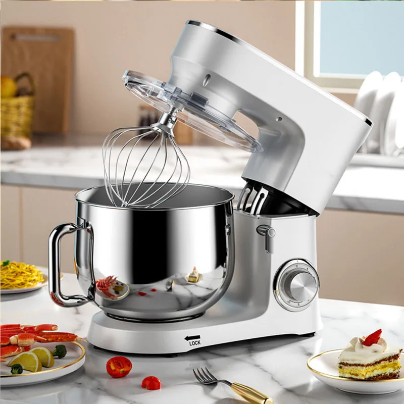 1500W Stand Mixer Professional Kitchen Food Blender Cream Whisk Cake Dough Mixers With Bowl Metal Gear Chef Machine