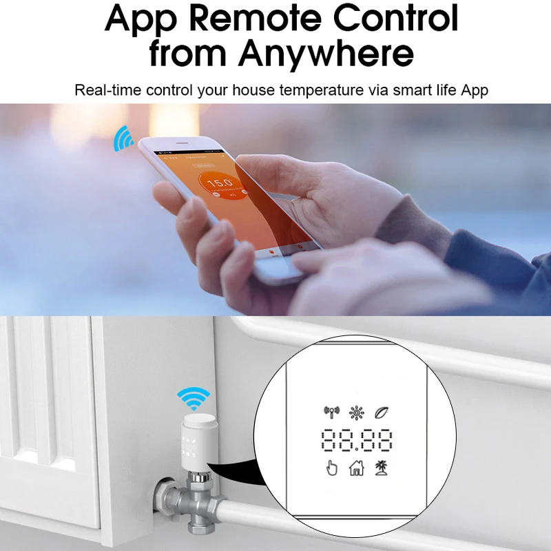 Thermostat ZigBee pour plancher chauffant ou radiateur électrique  compatible Tuya SmartLife, Lidl Home et Jeedom 