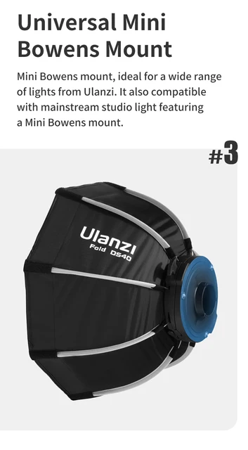 Ulanzi RGB LEDライト & 専用ソフトボックス Ulanzi RGB LEDライト & 専用ソフトボックス