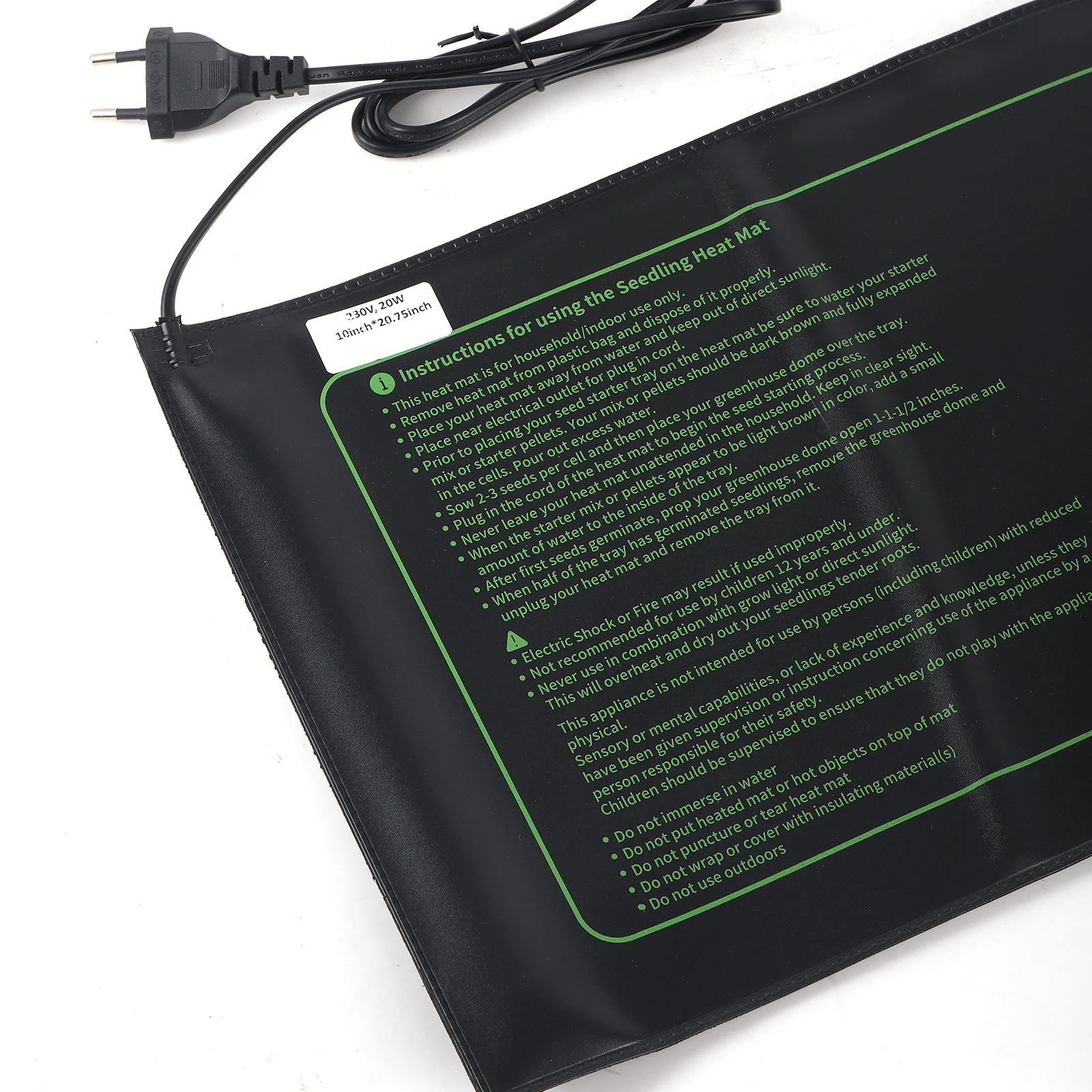 Garden Seedling Heating Pad 230V 20W Plants Heating Pad Pot Bonsai Fish Tank Keep Warming Seed Starting Germination Tool seedling heat mat