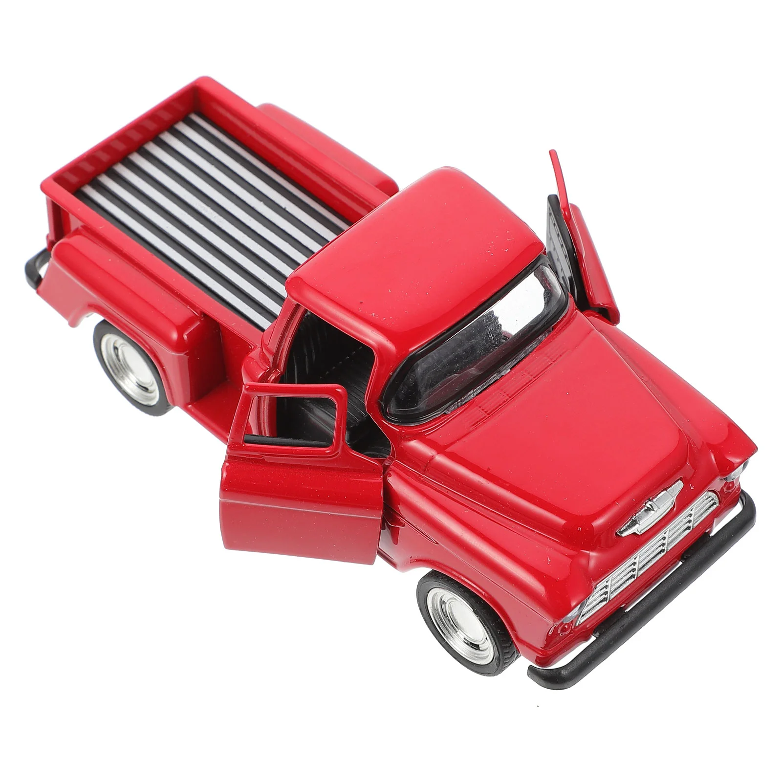 

Zerodeko Vintage Truck Toy Little Model Car Realistic Metal Pickup Truck Tabletop Decoration Small Vehicle Model