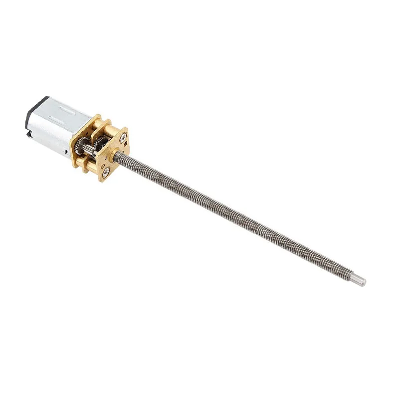 DC 마이크로 감속기 모터, 확장 나사산 샤프트, 소형 모터, 저속, 12-N20, M4 * 100, 3V6V12V
