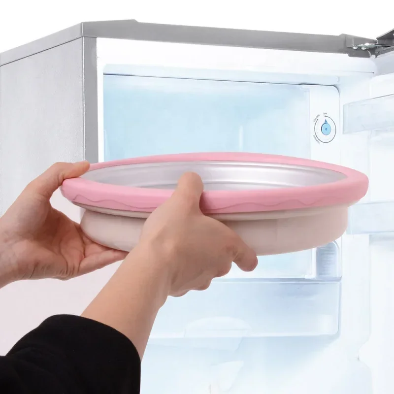 Instant Ice Cream Maker Yogurt Sorbet Gelato Ice Roll DIY Maker Pan For Kids