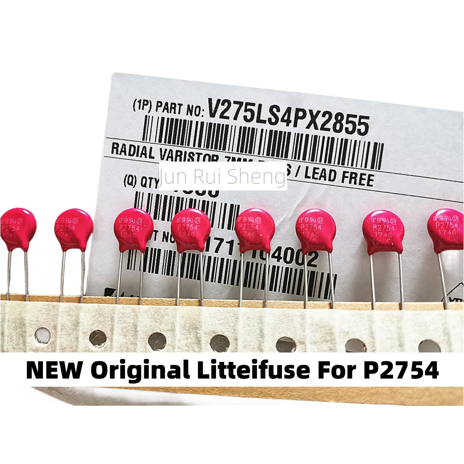 

20PCS Litteifuse Original V275LS4PX2855 P2754 Red Varistor 430V 1.2KA DISC 7MM Rheostat AC275 DC369 80pF MOV TVS V275LS4P For LF