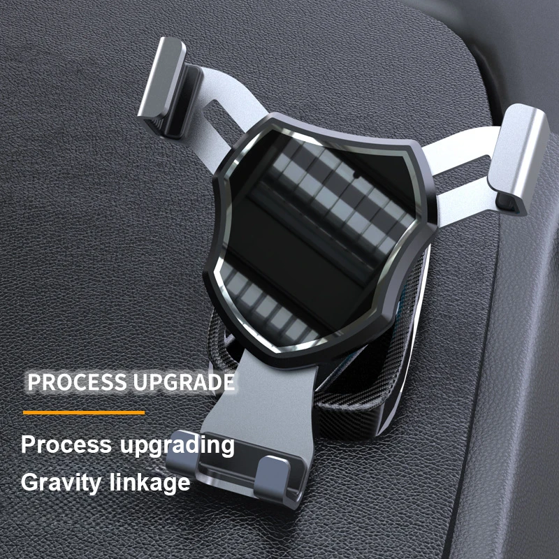 

New Alloy Car Phone Holder Gravity Support Triangle Stabilization Bracket Air Outlet General Purpose Car Navigation Bracket