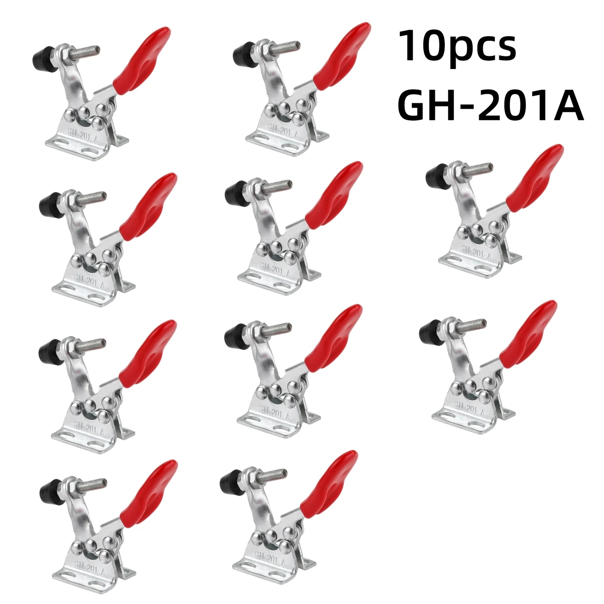 Toggle Clamp Quick Release Horizontal tipo Grampos U-shaped Bar Ferramenta de Mão para Carpintaria Hot Sale 201 27kg Pcs 10 Pcs Gh201a