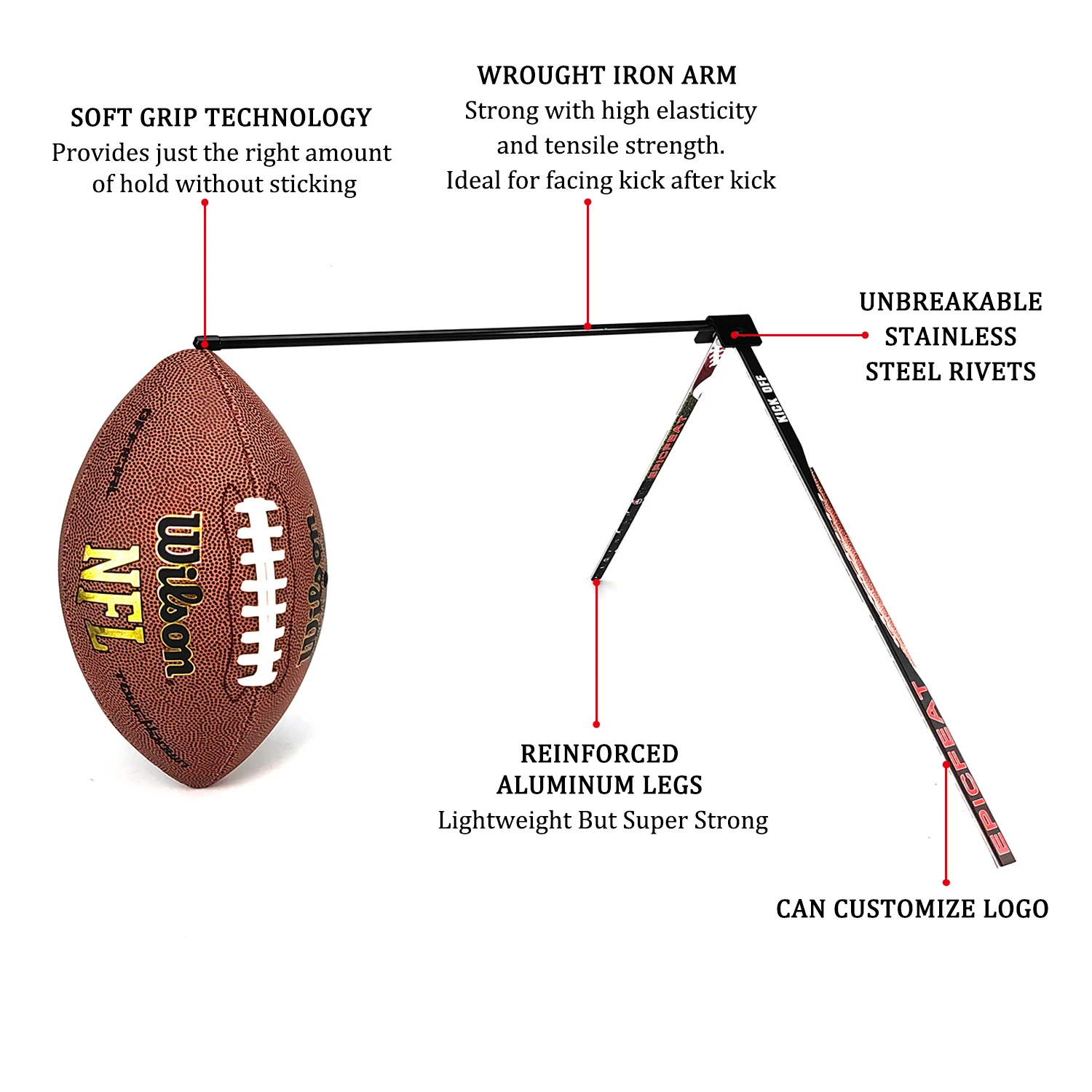 Portable Football Kicking Tee Stand 2
