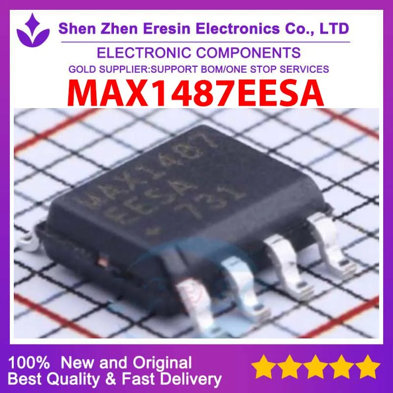 

Бесплатная доставка, 5 шт./лот MAX1487EESA SOP8, новый и оригинальный