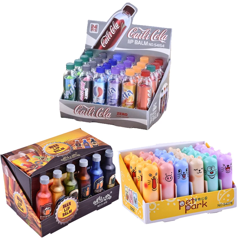 Lip Balm Lot 24 Pcs Moisturizing Lip Balm Set Free Shipping Lip Balms