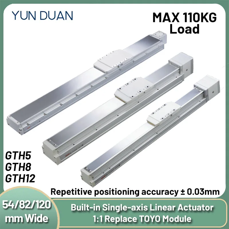 Built-in Linear Motion Stage ฝังแกนเดี่ยว Linear Actuator Enclosed ตารางเลื่อนเปลี่ยน TOYO GTH5/GTH8/GTH12 1