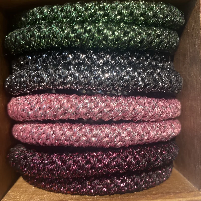 8 sztuk / partia kobiet modne kolorowe gumki do włosów na bransoletkę dziewczyny elastyczna opaska do włosów knekki gumka do włosów knekki haar elastiek