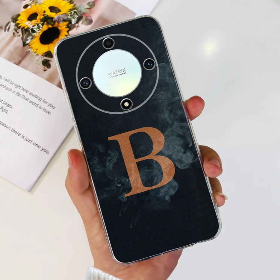Stylish Silicone Phone Case with Letter Design - Soft Protective Bumper Cover