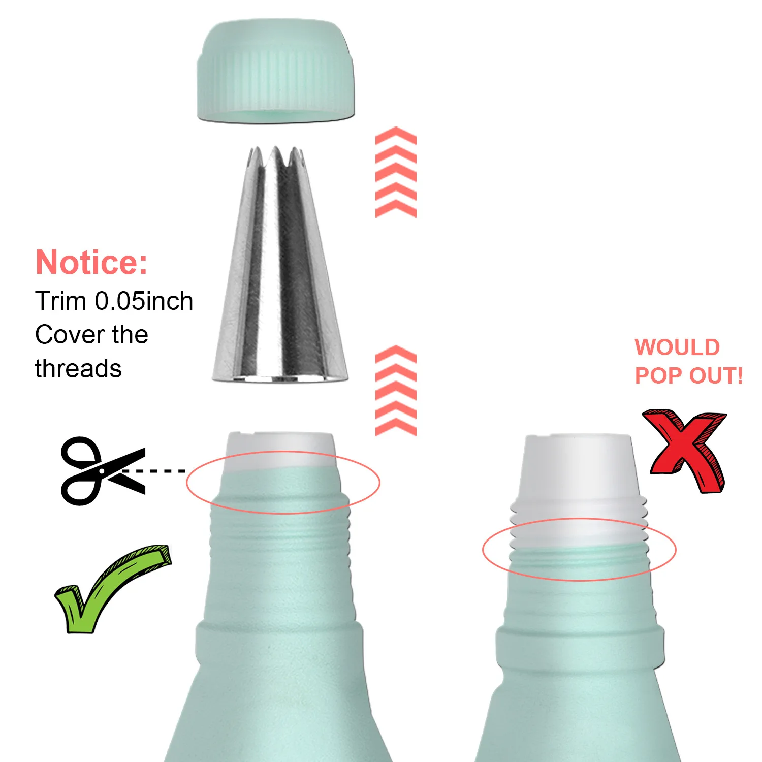 DIY Reusable Silicone Pastry Bag For Puff Set Cake Icing Piping Tube Cupcake Nozzles Decorating Tips Kitchen Brush Baking Tools,cake decorating tip set,baking supplies,cake icing nozzles,baking nozzle set,cake decorating nozzle set,pastry bag set