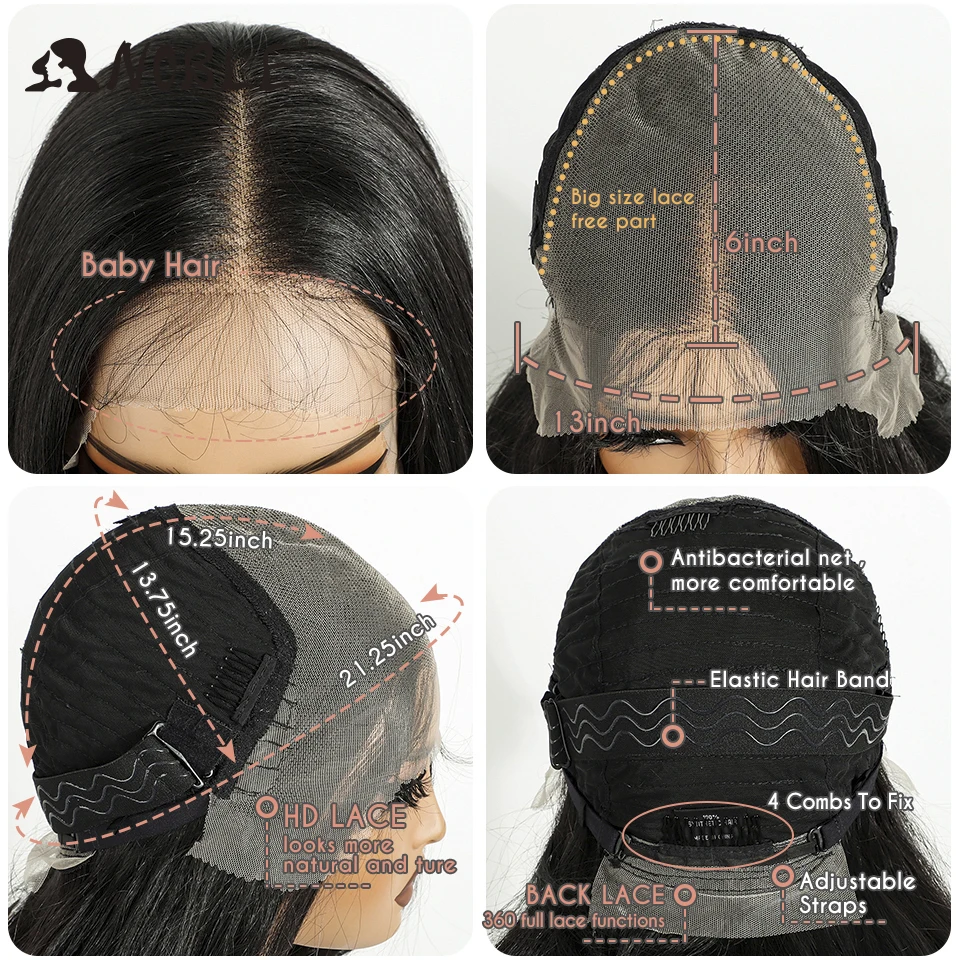 Noble HD Transparent 13X6 Lace Body Wave Ombre Blonde Highlight Wigs 26 Inch Baby Hair Lace Frontal Wig Wave Lace Wig For Women