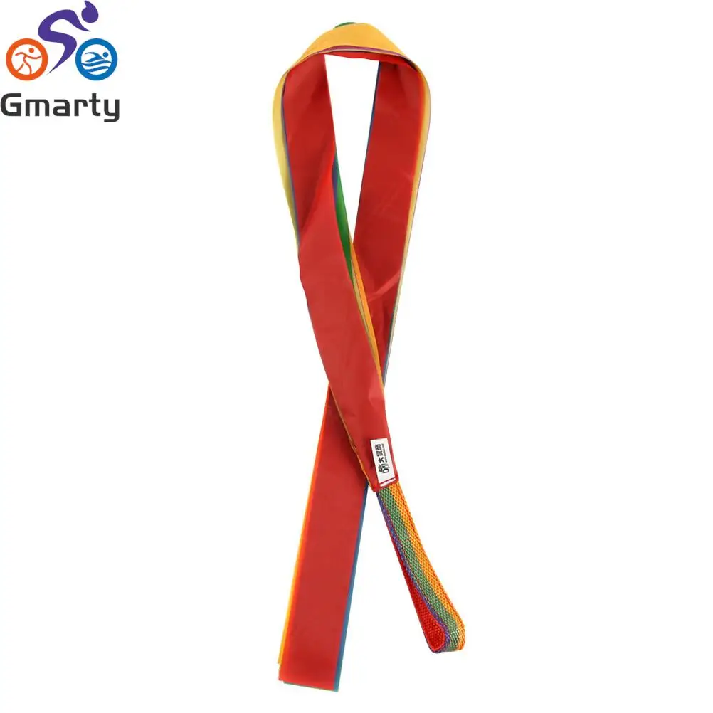Sport Dance Rainbow Ribbon Kids Gym Rhythmic Gymnastics Art Gymnastic Exercises Cheerleading Fitness