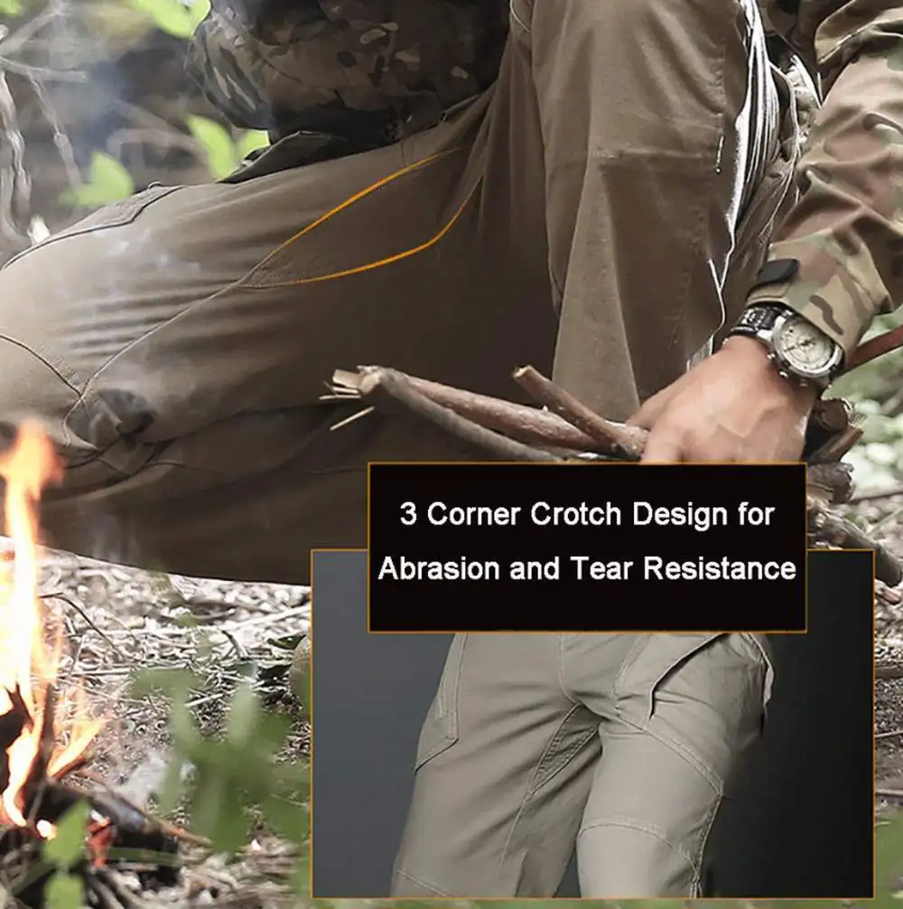 Spring/Summer Waterproof Fishing Pants Tactical Pants X9 Mountaineering Training Suit Multi Pocket Hunting