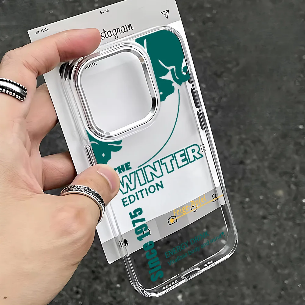 Fashion B-bulles Phone Case For iPhone 17 16e 16 15 14 13 12 11 mini Pro Max X XR XSMAX 8 7 Air Plus Transparent Soft Cover 5