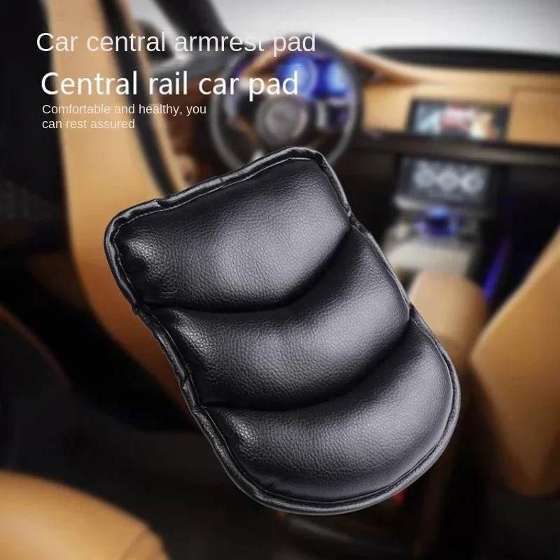 Car General Armrest Box Pad Leather Soft Comfortable Car Center Armrest Booster Pad Extended Elbow Rest Auto Accessories