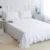 Korean Princess Solid White Flat Sheet 100% Cotton Bedding Sheets Ruffle Lotus Leaf Flat Bed Sheet For Adults No Pillowcases Korean Princess Solid White Flat Sheet 100% Cotton Bedding Sheets Ruffle Lotus Leaf Flat Bed Sheet For Adults No Pillowcases