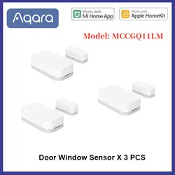 Aqara Smart Door and Window Sensor: Wireless Zigbee Alarm (3pcs)